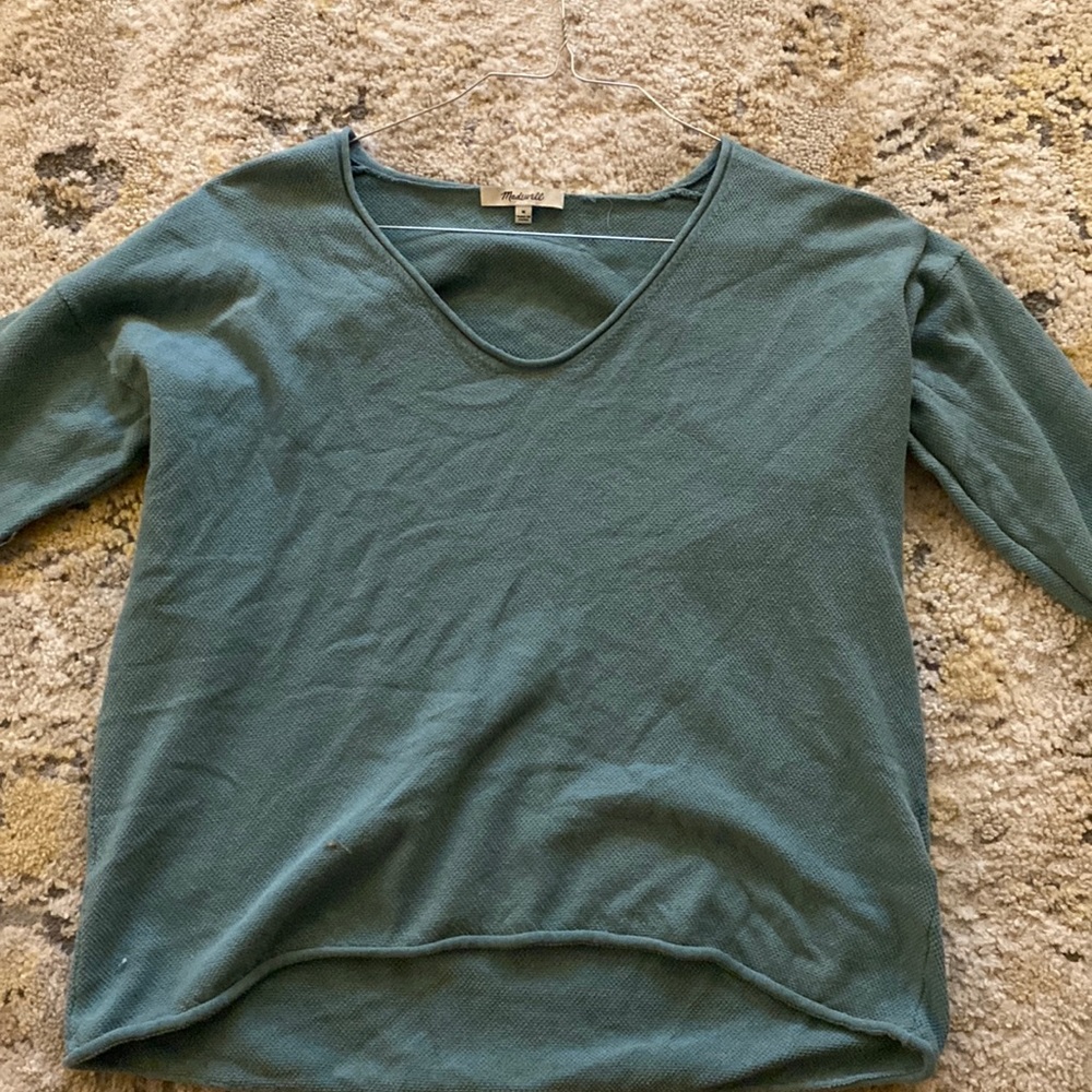 madewell off the shoulder loose top size M womens